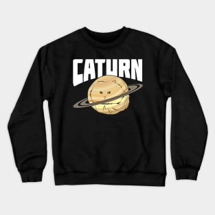 Caturn Astronomy Astronomer Gift Crewneck Sweatshirt